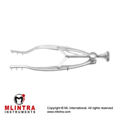Stevenson Lacrimal Sac Retractor 3 x 3 Blunt Pronges - Adjustable Stainless Steel,